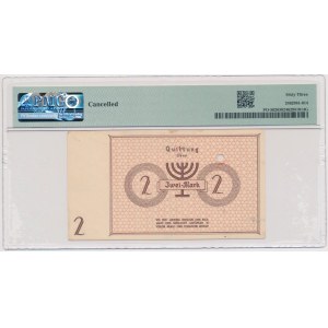 Getto w Łodzi, 2 marki 1940 - z perforacją - RZADKIE