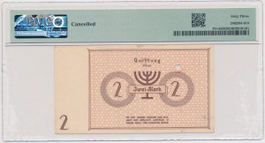 Getto w Łodzi, 2 marki 1940 - z perforacją - RZADKIE