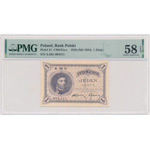1 gold 1919 - S.45 G