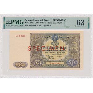 SPECIMEN 50 zloty 1946 - S 0000000 - ACCEPTED design
