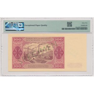 WZÓR 100 złotych 1948 - OO 0000000 - wzór AKCEPTACYJNY