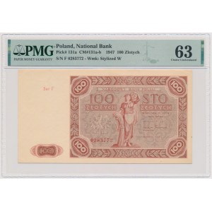 100 złotych 1947 - F - mała litera