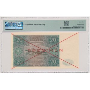 SPECIMEN 20 zlotych 1946 - A 1234567 / 8900000