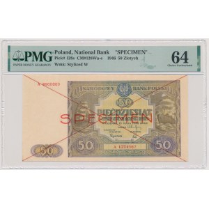 SPECIMEN 50 zloty 1946 - A 1234567 / 8900000