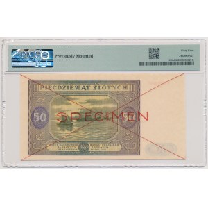 SPECIMEN 50 zloty 1946 - A 1234567 / 8900000
