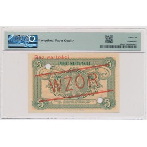 MODEL 5 zloty 1925 Constitution - WITHOUT number - BEAUTIFUL