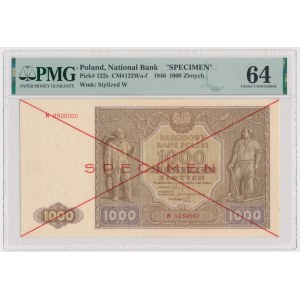 SPECIMEN 1,000 zloty 1946 - N 1234567 / 8900000