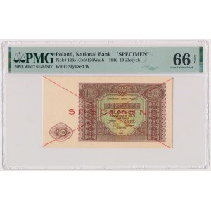 SPECIMEN 10 zloty 1946