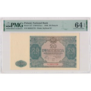 20 złotych 1946 - mała litera - B