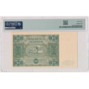 20 zloty 1947 - SPECIMEN - Ser.A 0000000 - ACCEPTED pattern