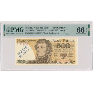 500 złotych 1974 - WZÓR - K 0000000 - No. 1369