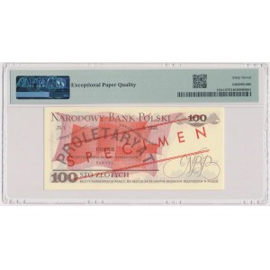 100 złotych 1982 - WZÓR - HG 0000000 - No. 0318