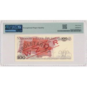 100 złotych 1976 - WZÓR - AM 6209071 - SPECIMEN na awersie