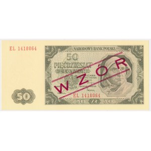 50 złotych 1948 - EL - z nadrukiem WZÓR