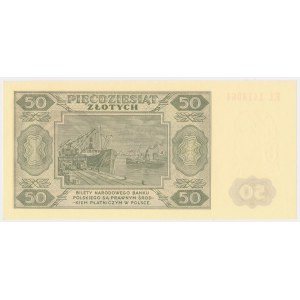 50 złotych 1948 - EL - z nadrukiem WZÓR