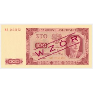 100 złotych 1948 - KR - z nadrukiem WZÓR