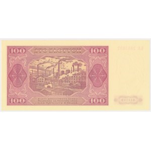 100 złotych 1948 - KR - z nadrukiem WZÓR