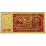100 zloty 1948 - HG - ribbed paper