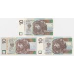 10 gold 1994-2016 - FIRST series - AA, AU, YB (3pc).