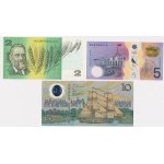 Australia, $2, $5 and $10 - set (3pcs)