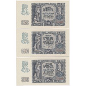 20 gold 1940 - L - set (3pcs)