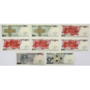 50 - 1.000 złotych 1982-1988 - zestaw (8szt)
