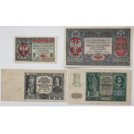 2 and 100 mkp 1916 and 20 and 50 zloty 1940 - set (4pcs)