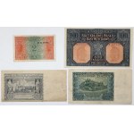 2 and 100 mkp 1916 and 20 and 50 zloty 1940 - set (4pcs)