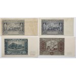 20, 50 and 1,000 gold 1940-1947 - set (4pcs)