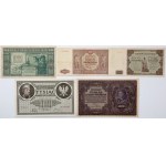 1,000 marks, mkp and gold 1918-1947 - set (5pcs)