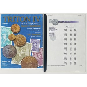 Kolekcja Henry Karolkiewicz 2000 - katalog aukcyjny Triton IV + lista wynikowa