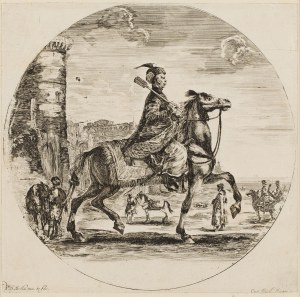Stefano della Bella (1610 Florencja - 1664 Florencja), Jeździec polski z buzdyganem (rotmistrz Pieczkowski)