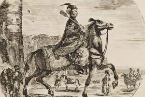 Stefano della Bella (1610 Florencja - 1664 Florencja), Jeździec polski z buzdyganem (rotmistrz Pieczkowski)