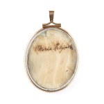 Miniature on bone, portrait of Maria Leszczynska (18th/19th century), 18th/19th century.