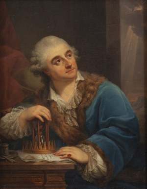 Marcello Bacciarelli, circle, Portrait of Stanislaus Augustus with an Hourglass