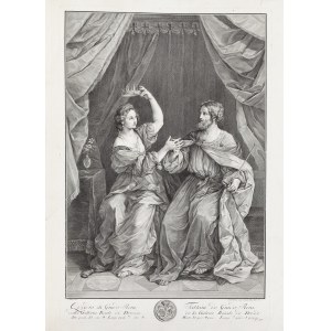 Ninus przekazuje koronę Semiramidzie (według Guido Reni), 1 poł. XVIII w.