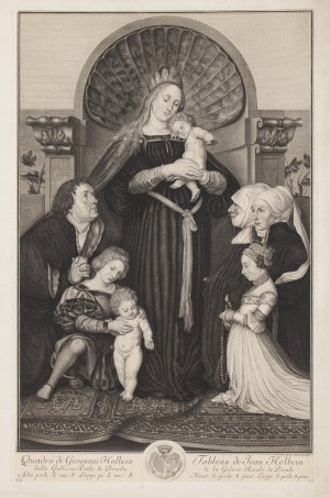 Adoration of Mary with child, 1st half of the 18th century.
