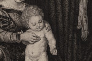 Adoration of Mary with child, 1st half of the 18th century.