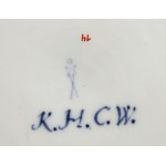 inconnu, Plat avec monogramme AR (Augustus Rex) et KHCW (Königliche Hof Conditorei Warschau), 1ère moitié du 18e siècle.