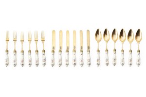 Cutlery set with the 'Prussian' coat of arms under the princely crown