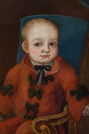 Author unrecognized (18th century), Portrait of an aristocratic child with a dog