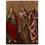 nieznany, Sacra Conversazione (Hodegetria, św. Jan i Św. Jan Chrzciciel), XVI/XVII w.