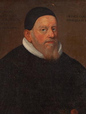 Author unrecognized (17th century), Portrait of a man in a white orifice