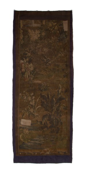 Fragment of tapestry with floral motifs