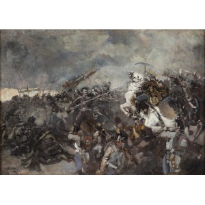 Wacław Pawliszak (1866 Warschau - 1905 Warschau), Fürst Józef Poniatowski in Raszyn, 1887