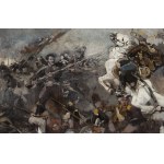 Waclaw Pawliszak (1866 Warsaw - 1905 Warsaw), Prince Józef Poniatowski at Raszyn, 1887