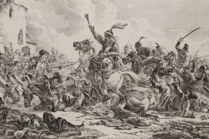Aleksander Orłowski (1777 - 1832 ), Bitwa Gruzinów z góralami, 1826