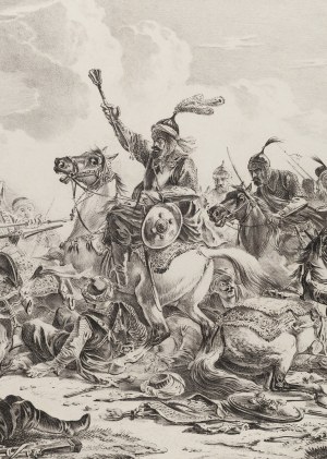 Aleksander Orłowski (1777 - 1832 ), Bitwa Gruzinów z góralami, 1826