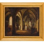 Aleksander Gryglewski, according to (1833 Brzostek - 1879 Gdansk), Interior of the sacristy of the church of the Dominican Friars in Cracow.