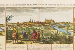 Zacharias Chatelain (1684 - 1743 ), Kraków, Warszawa, Wilno (Carte des trois ordres qui composent l’Etat de la Republique de Pologne), 1718